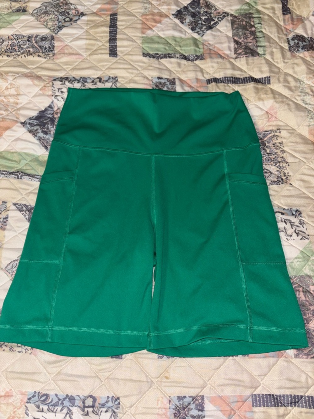 Yogalicious Emerald Athletic High-Rise Shorts